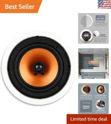 M-8C Altoparlante Rotondo da Soffitto a 2 Vie, Ritaglio 9,4" per Soluzioni Audio Eleganti - Immagine 1 di 4