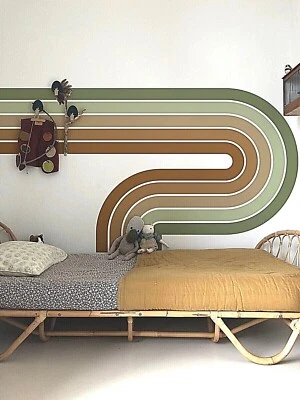 Colorful Fountain Rainbow Wall Decals, Stickers, Mural, Wall Art Decoration 691 - Image 1 of 4