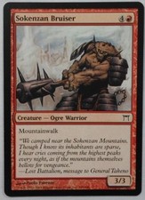 MAGIC THE GATHERING MTG CHAMPIONS OF KAMIGAWA RED SOKENZAN BRUISER CREATURE CARD