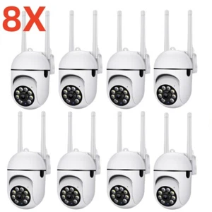 8 Camaras De Seguridad 5G Wifi Exterior Inalambrica Con Vision Nocturna 1080P HD - Picture 1 of 14