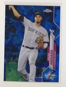 Topps 2020 actualización cromada zafiro Nolan Arenado Colorado Rockies BX2 - Imagen 1 de 2