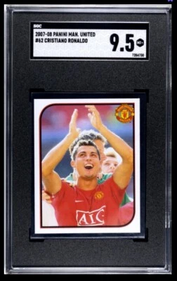 2007 Panini Sticker Manchester United #62 Cristiano Ronaldo SGC 9.5 POP 1 - Bild 1 von 2