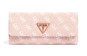 GUESS LAUREL Continental Pouch Rosa Logo, Damen-Geldbörse Portemonnaie Wallet - Bild 1 von 4