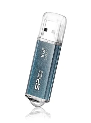 Silicon Power 8GB Marvel M01 USB3.0 Flash Drive Icy SP008GBUF3M01V1B - Blue - Image 1 of 2