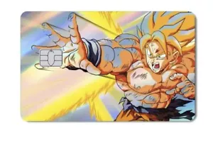 Dragon Ball Z Goku  Credit Debit Card Skin Decal Sticker Holographic - Picture 1 of 1