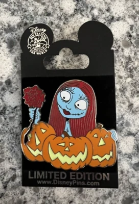 2006 - LE 500 Disney SALLY with Pumpkins -Rose PIN - Nightmare Before Christmas - Image 1 of 3