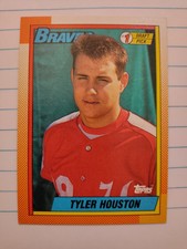 1990 Topps #564 Tyler Houston RC BRAVES Rookie #1 Draft Pick card ⚾️ 