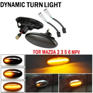 LED Dynamic Turn Signal Light SideMarker Fender Lamp Blinker For Mazda 2 3 5 MPV - Picture 1 of 8