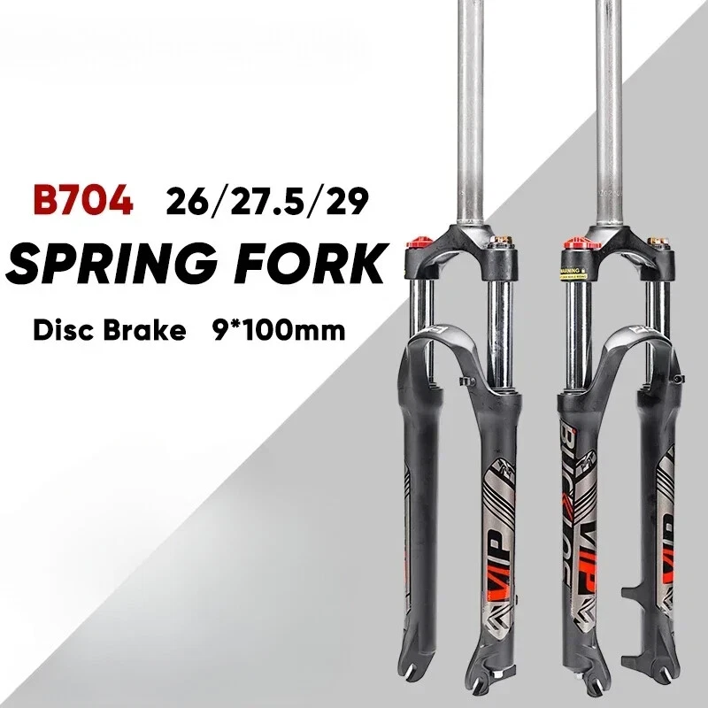 26/27.5/29inch Travel 100mm MTB Bicycle Air Suspension Front Fork Spring Fork QR - Image 1 of 4