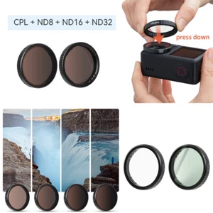 For DJI Action5Pro/4/3 Camera Photo Lens Filter Scrim ND8+16+32+CPL Accessories - Bild 1 von 23
