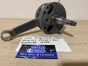 1981 Husqvarna CR250 Original Crankshaft + Rod Assembly Nice Condition - Used . - Picture 1 of 12