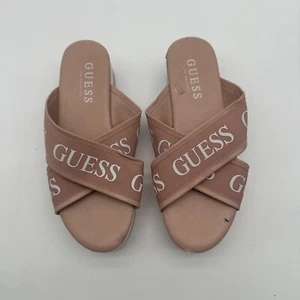 Guess Los Angeles Platform Slide Sandalo Rosa GFMOXI 5.5 - Usato... - Foto 1 di 20