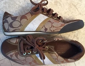 Coach Meagan Damen-Sneaker Veloursleder Signatur Logo Freizeit Mode A1112 US 6M - Bild 1 von 11