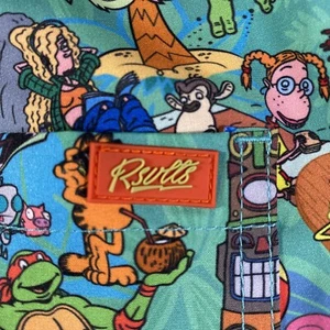 RSVLTS Nickelodeon Lined Swim Shorts Youth XXL Green SpongeBob Rugrats and More - Picture 1 of 10