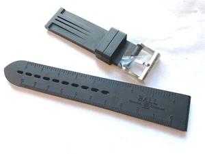 Reloj Bola Genuino Banda de Goma Correa 20mm X 20mm Totalmente Nuevo - Imagen 1 de 6