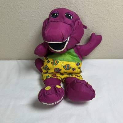 Juguete de nailon Lyon vintage años 90 Barney Playskool Water Pals bañera natación Foto 1 de 4