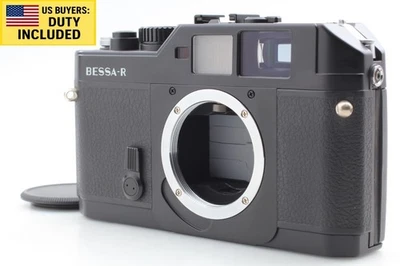 No Sticky[TOP MINT] Voigtlander Bessa R Télémètre Film Camera Body Noir JAPON - Photo 1/4