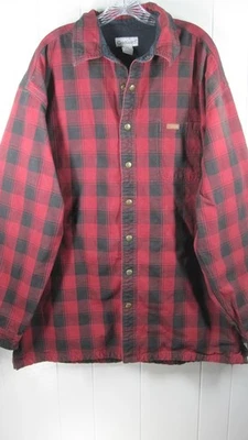 Carhartt Jacket Men's XLT S165 Red Buffalo Check Snap Heavy Heritage Workwear - Image 1 of 4