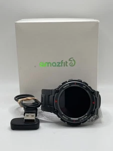 Amazfit T-Rex Pro Unisex Adults Black Bluetooth Heart Rate Monitor Smartwatch - Photo 1 sur 12