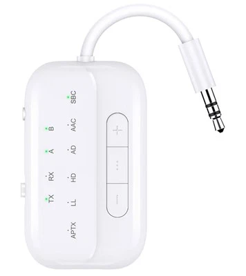 Bluetooth Transmitter Receiver, 2-in-1 V5.3 Wireless Adapter for Airplane, TV - Image 1 of 4