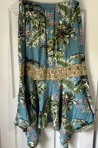 Ku De Ta Rock Blumen Tropisch Asymmetrisch Einstecktuch XL Meerjungfrau Boho Perlen - Bild 1 von 14