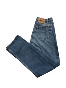 Jeans vintage anni 80 Levis 501 blu bottoni fly denim made in USA reali 34x31 - Foto 1 di 11