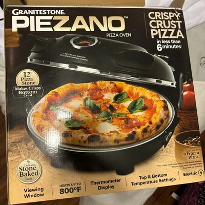 "Piedra de granito PIEZANO 12"" pizza piedra calienta hasta 800 F"  Foto 1 de 4