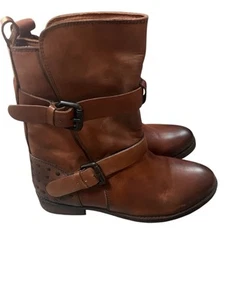 Botas Foundry Co De Colección Cuero Marrón Para Mujer Talla 8 Zapatos Western Latón - Imagen 1 de 7