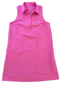 NWT Vineyard Vines Women's Harbor Popover Dress Fuchsia Pink S - Picture 1 of 2