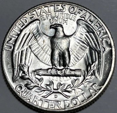 1964 D/D Washington Quarter Errors RPM Die Cracks Obverse Uncirculated #4 - Image 1 of 4