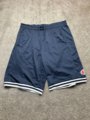 Pantalones Cortos Vintage Champion Para Hombre 2XLT Azul Alto Sueltos Sueltos Grunge Y2k 2000S Bolsillos Foto 1 de 4