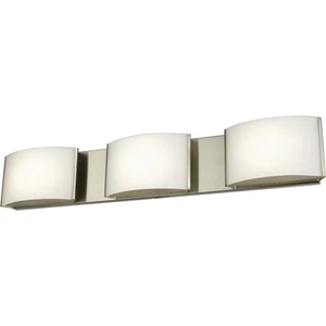 Decovio 15102-SNOL3 Manlius LED 25.25 inch Satin Nickel Vanity Light Wall Light - Picture 1 of 1
