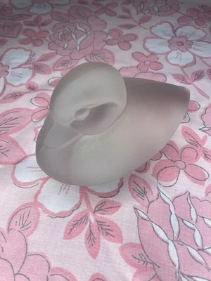 Frosted Glass Duck Figurine Leerdam Art Deco - Image 1 of 4
