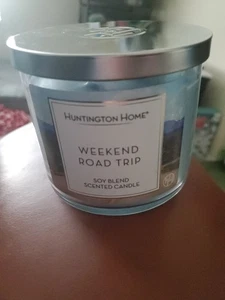 Huntington Home Weekend Road Trip 3 Wick Soy Blend Candle New - Picture 1 of 4