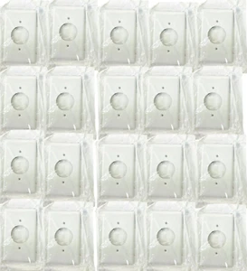 Leviton 80720-W 1 Gang 1.60 in Unbreakable Receptacle Wallplate, White, 20 Pcs - Picture 1 of 12