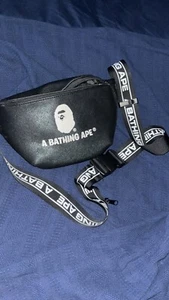 Bape Ledertasche schwarz - Bild 1 von 2
