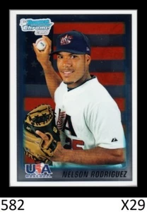 1-2010 Bowman Chrome Draft Nellie Nelson Rodriguez Indianer USA MENGE VERFÜGBAR - Bild 1 von 2