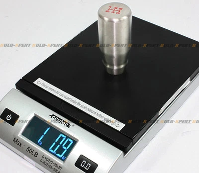 FOR SUBARU IMPREZA WRX STI 1 LB 3'' LONG STEEL 5 SPEED HEAVY WEIGHTED SHIFT KNOB - Image 1 of 2