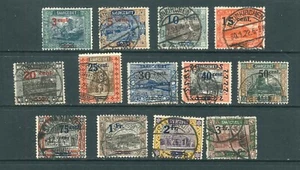 Saargebiet Mi-Nr. 70-82A Teilsatz gestempelt - Bild 1 von 1