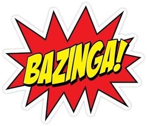 Bazinga Vinyl Sticker Decal Laptop Car Cornhole Wall - Picture 1 of 1