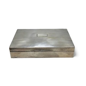 Antique Sterling Silver Cigar Box, Vintage Collectible - Picture 1 of 5