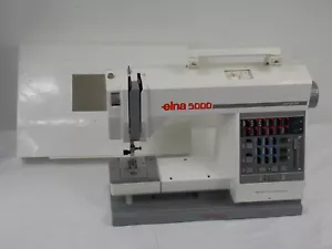 ELNA 5000 COMPUTER SEWING MACHINE NO FOOT PEDAL NO POWER UNTESTED. PARTS ONLY - Picture 1 of 11