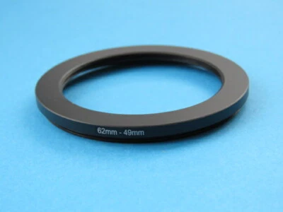 62mm to 49mm Stepping Step Down Ring Camera Lens Filter Adapter Ring 62-49mm - Image 1 of 2