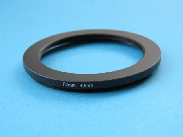 62mm to 49mm Stepping Step Down Ring Camera Lens Filter Adapter Ring 62-49mm - Image 1 of 2