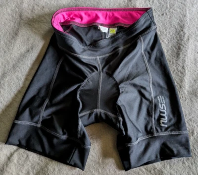 Shorts acolchoado feminino NISHIKI específico novo com etiquetas ciclismo preto P - Imagem 1 de 4