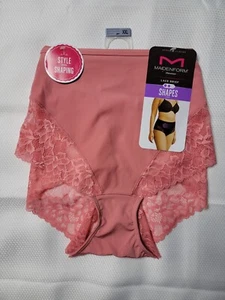 Maidenform Women’s Pink Flexees Lace Brief Shapes Firm Style Underwear Size XXL - Picture 1 of 6
