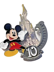 DLRP Disney 30th Paris Sleeping Beauty Castle 10th Anniversary Jumbo Pin on Pin - Picture 1 of 5