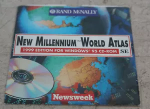 RAND MCNALLY 1999 EDITION * NEW MILLENNIUM WORLD ATLAS * CD-ROM SOFTWARE - Picture 1 of 1