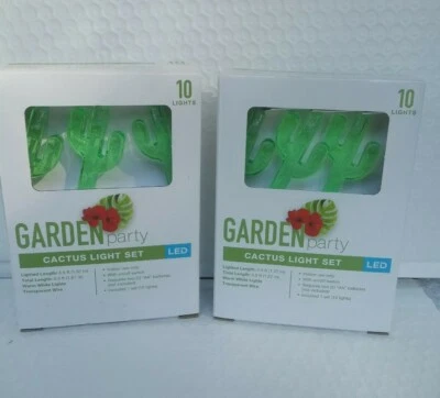 String Lights. 2 Boxes Of South West Cactus Shaped Bed/Dorm/Play Rooms. - Image 1 of 4