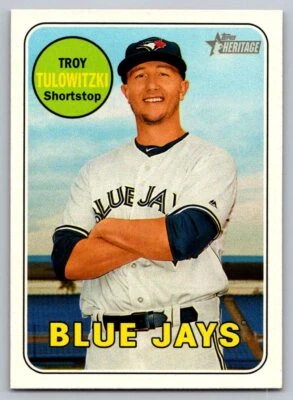 2018 Topps Heritage Base # 98 - Troy Tulowitzki - Toronto Blue Jays - Image 1 of 2
